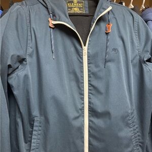 Element Men's Navy Hooded Jacket SZ XL